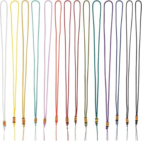 14pcs Necklace Making Cords Braided Nylon Thread 66cm Long Necklace Pendants Rope 14 Color for DIY Jewelry Making in Kuwait