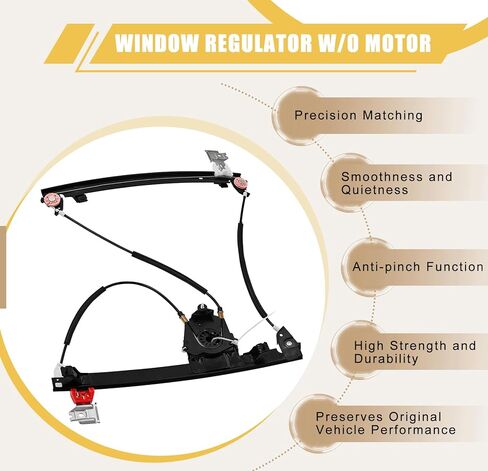 66944900 84934200 Front Left Driver Side Window Regulator W/O Motor Replacement for Maserati Quattroporte M139 2003-2013 in Saudi Arabia