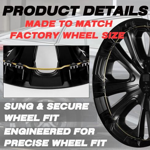 15 Inch Hubcaps Compatible with Toyota 2016-2022 Prius & 2017-2020 Prius Prime & 2020-2024 Corolla Hybrid Factory Alloy Wheel, Snap-On Wheel Covers, Set of 4 (Silver & Black) in Kuwait