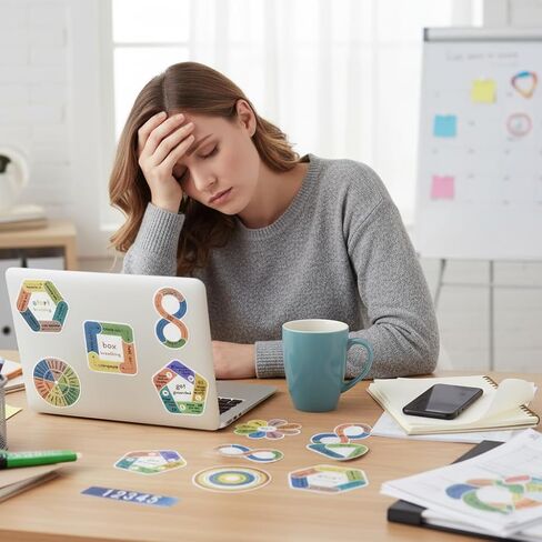 20PCS Sensory Stickers for Anxiety Relief & Mindfulness,Boho Breathing Calm Strips & Textured Fidget Stickers for Mood,Desk Fidget Tools for Classroom, Office & Mental Health in Saudi Arabia