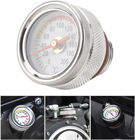Motorbike Accessories Oil Temp Gauge Engine Oil Temperature Gauge 0 to 200℃ Oil Level Gauge Dipstick Oil Level Indicator in Saudi Arabia