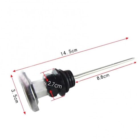 Motorcycle Accessories Oil Tank Dipstick Oil Tank Temperature Gauges Oil Dipstick for Motorcycle for ATV Oil Level Indicator(White) in Kuwait