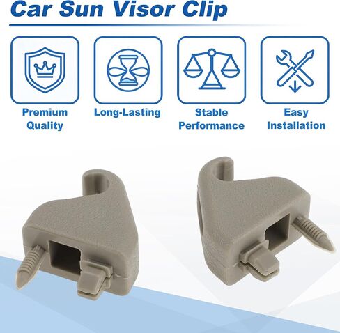 مشبك حاجب الشمس لسيارة Toyota 4Runner 2003-2009 لسيارة Toyota Tundra 2000-2006 لسيارة Toyota Hilux Surf 2003-2009 مشبك داخلي لحاجب الشمس بيج رقم 7434834010B3 in Kuwait