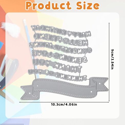Metal Die-Cuts for Card Making, Scrapbooking Dies with Layer Frame Net Set, DIY Album Decor Background Embossing Stencils, Banner Combination 10.3x9cm in Saudi Arabia