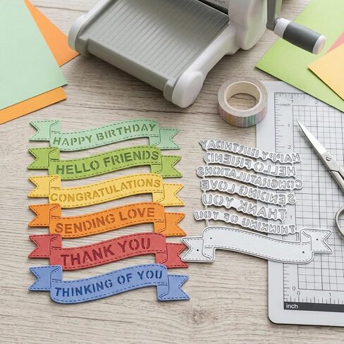 Metal Die-Cuts for Card Making, Scrapbooking Dies with Layer Frame Net Set, DIY Album Decor Background Embossing Stencils, Banner Combination 10.3x9cm in Saudi Arabia