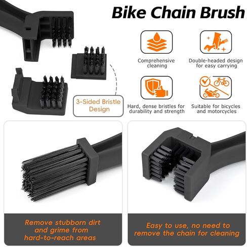 Bike Cleaning Kit Including Bike Cleaner Brush Tool,Bicycle Chain Cleaning Agent,Chain Lube and Chain Scrubber for Cleaning Mountain/MT/Road/BMX Bike in Saudi Arabia