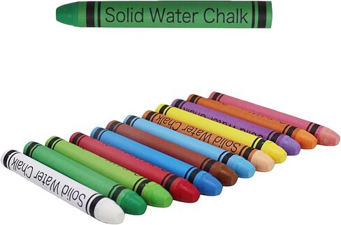 12pcs Water-soluble Dustless Chalk Washable Erasable Solid Chalk for Teachers Writing Drawing Board Accessories in Kuwait