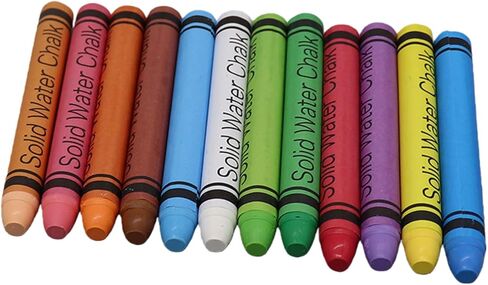 12pcs Water-soluble Dustless Chalk Washable Erasable Solid Chalk for Teachers Writing Drawing Board Accessories in Kuwait