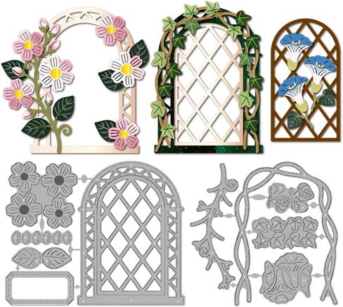 قوالب قطع معدنية من MAYJOYDIY Steampunk Gear استنسل هيكل ميكانيكي مملوء بالعتاد، قالب نقش سمكة الفراشة المحترم يموت من أجل صناعة بطاقات ورقية يدوية لتزيين ألبوم القصاصات in Kuwait