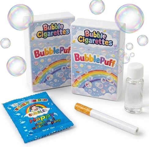 Colorful Bubble Puff Sticks - Novelty Stress-Relief Blower Toy for Adults & Teens, Fun Party Favors, Creative Relaxation Tool with Bubble Solution in Saudi Arabia