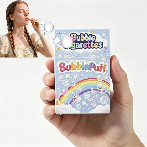 Colorful Bubble Puff Sticks - Novelty Stress-Relief Blower Toy for Adults & Teens, Fun Party Favors, Creative Relaxation Tool with Bubble Solution in Saudi Arabia