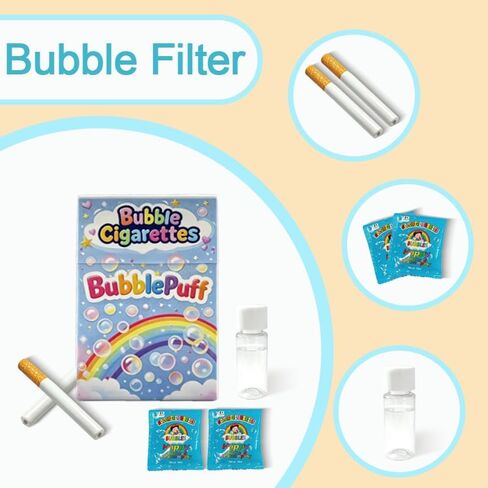 Colorful Bubble Puff Sticks - Novelty Stress-Relief Blower Toy for Adults & Teens, Fun Party Favors, Creative Relaxation Tool with Bubble Solution in Saudi Arabia