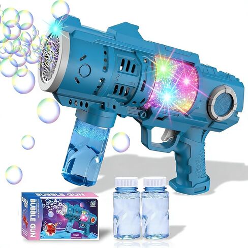 Kids Bubble Gun Automatic Bubble Blaster for Toddlers 8-12 Outdoor Party Toy 20 Hole Bubble Maker Wedding Easter Party Outdoor Bubble Toys in Kuwait