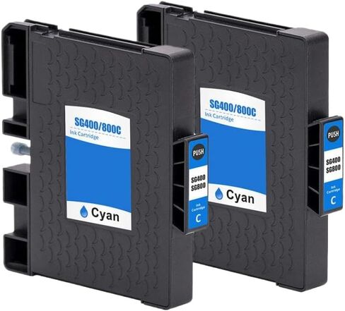 مجموعة خرطوشة حبر التسامي لطابعات SG400 SG800 - إعادة إنتاج ألوان نابضة بالحياة وسهولة التركيب (قطعتان باللون الأصفر) in Kuwait