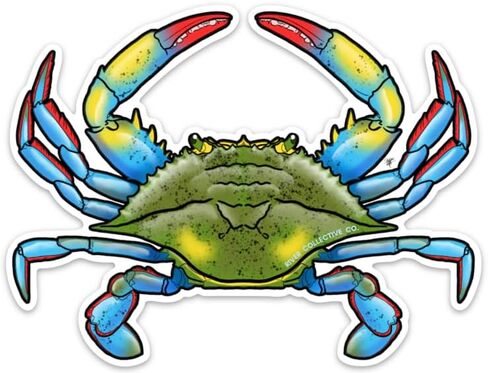 Blue Crab Decal Sticker - 20% Flows Back into The Florida Everglades! in Saudi Arabia