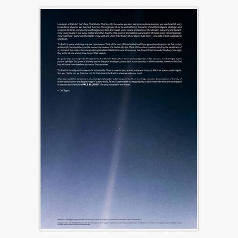 MAGNET Pale Blue Dot - Voyager 1 ملصق فينيل مغناطيسي 5 بوصة in Kuwait