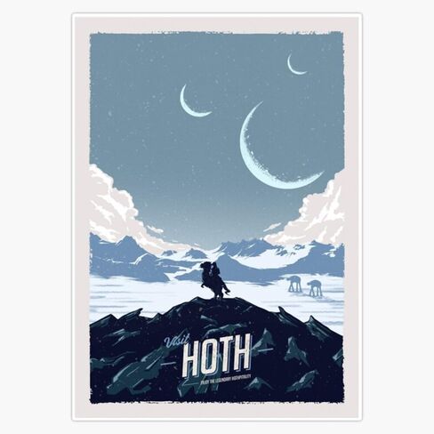 MAGNET Visit Hoth Magnetic Vinyl Sticker Decal Magnet 5" in Kuwait