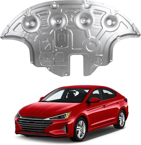اللوحات الطينية لحماية المحرك الأمامي مع أجهزة لولبية متوافقة مع 2017-2020 Hyundai Elantra Engine Splash Shield أسفل لوحة غطاء درع السيارة in Kuwait