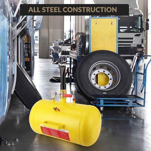 10 Gallon Tire Bead Seater Air Tank with Gauge, Heavy Duty Bead Blaster Tire Inflator for Car, Truck, ATV, Tractor, RV – Portable Air Bead Seater Tank for Fast Tire Inflation in Kuwait
