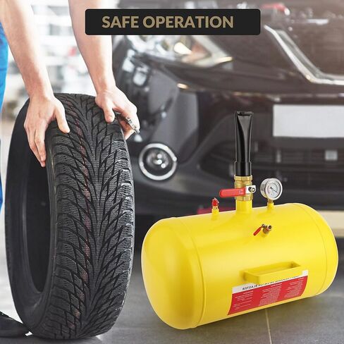 10 Gallon Tire Bead Seater Air Tank with Gauge, Heavy Duty Bead Blaster Tire Inflator for Car, Truck, ATV, Tractor, RV – Portable Air Bead Seater Tank for Fast Tire Inflation in Kuwait