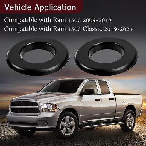 2 PCS Rear Upper Coil Spring Seat Insulator Compatible with Ram 1500 2009-2018 Ram 1500 Classic 2019-2024 Replace 52855789AB 52855789AA in Kuwait