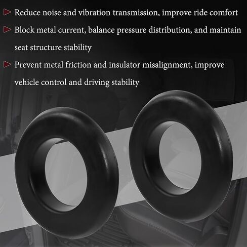 2 PCS Rear Upper Coil Spring Seat Insulator Compatible with Ram 1500 2009-2018 Ram 1500 Classic 2019-2024 Replace 52855789AB 52855789AA in Kuwait