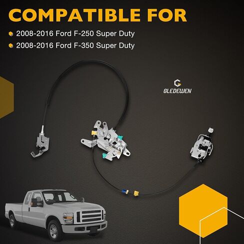 مشغل مزلاج قفل الباب الخلفي Gledewen LH RH متوافق مع 2008-2016 Ford F-250 / F-350 Super Duty Repalces AC3Z28264A01B AC3Z28264A00A 2 قطعة قفل باب الطاقة للسائق والراكب in Kuwait