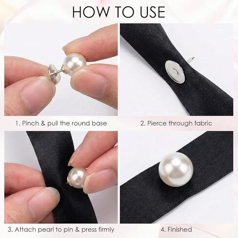 60 مجموعة من أزرار اللؤلؤ للملابس، لا توجد أزرار لؤلؤية مخيطة الفقرة Ropa Elegantes DIY، دبابيس ديكورات قابلة للإزالة وقابلة لإعادة الاستخدام in Kuwait