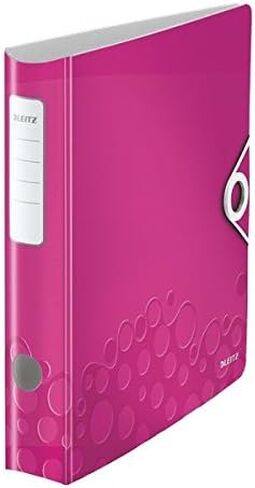 مبرد Wow Maxi Active Lever Arch File بزاوية 180 درجة للعمود الفقري 60 مم، حزمة إغلاق مرنة مكونة من 5 قطع باللون الوردي المعدني in Kuwait