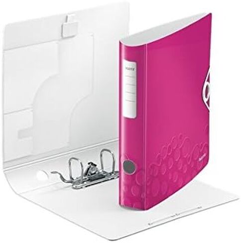 مبرد Wow Maxi Active Lever Arch File بزاوية 180 درجة للعمود الفقري 60 مم، حزمة إغلاق مرنة مكونة من 5 قطع باللون الوردي المعدني in Kuwait