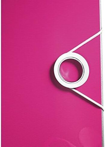 مبرد Wow Maxi Active Lever Arch File بزاوية 180 درجة للعمود الفقري 60 مم، حزمة إغلاق مرنة مكونة من 5 قطع باللون الوردي المعدني in Kuwait