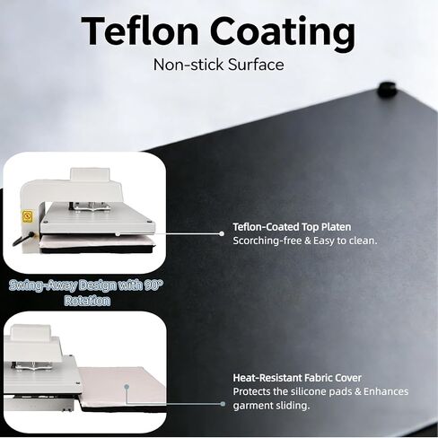 16x24 Auto Heat Press for Tshirt,4-Level Adjustable Pressure with 3 Memory Modes - Large Professional Heat Press for Sublimation, Vinyl, Heat Transfer Projects (110V, 1800W Off White) in Saudi Arabia