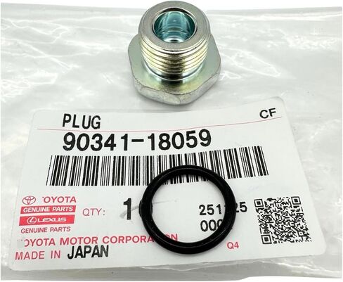 قابس تعبئة زيت ناقل الحركة الأصلي 90341-18059 مع حلقة دائرية 90301-15004 لسيارة TOYOTA 4RUNNER FJ TACOMA IS350 GX in Kuwait