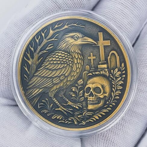 عملات Memento Mori Coin Death Reaper Skull Challenge - هدايا ملهمة للحياة والموت in Kuwait