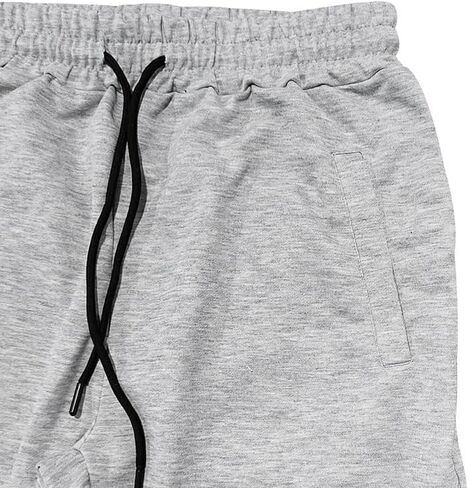 Men's Casual Sweatpants Baggy Workout Jogger Pants Elastic Waist Drawstring Tapered Trousers with Pockets in Saudi Arabia