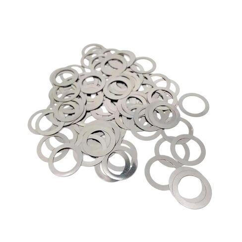 M2 M3 M4 M5 M6 304 Stainless Steel Ultra Thin Flat Washer Shim 0.1/0.2/0.3/0.5/1mm(50pcs M5x10,0.1mm thick) in Kuwait
