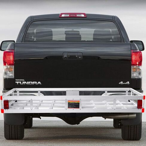 IRONMAX Hitch Cargo Carrier, 60" x 22" x 7" Trailer Hitch Mount Aluminum Cargo Carrier Fits 2" Receiver, Heavy Duty Vehicle Rear Cargo Basket for SUV, Car, Van, Truck, 500LBS Capacity in Kuwait