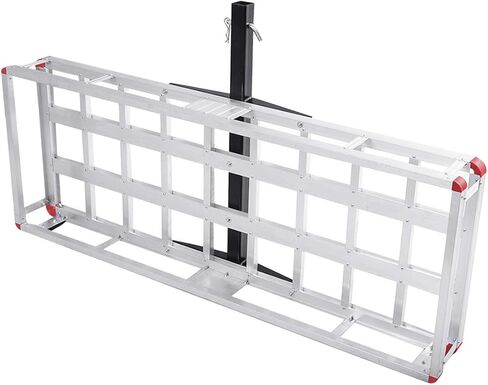 IRONMAX Hitch Cargo Carrier, 60" x 22" x 7" Trailer Hitch Mount Aluminum Cargo Carrier Fits 2" Receiver, Heavy Duty Vehicle Rear Cargo Basket for SUV, Car, Van, Truck, 500LBS Capacity in Kuwait
