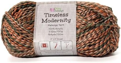 Acrylic Yarn Size 3 100g/164yds, Melange Yarn Never Compressed to Keep Yarn Fluffy, 1 Pack, Each Skein (3.52oz/100g, 164yds/150m), for Crocheting and Amigurumi, Sky Harbor, Color 11 in Kuwait