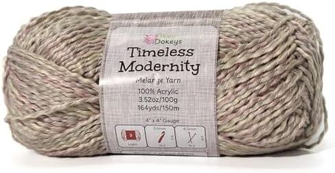 Acrylic Yarn Size 3 100g/164yds, Melange Yarn Never Compressed to Keep Yarn Fluffy, 1 Pack, Each Skein (3.52oz/100g, 164yds/150m), for Crocheting and Amigurumi, Sky Harbor, Color 11 in Kuwait