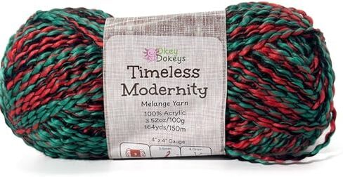 Acrylic Yarn Size 3 100g/164yds, Melange Yarn Never Compressed to Keep Yarn Fluffy, 1 Pack, Each Skein (3.52oz/100g, 164yds/150m), for Crocheting and Amigurumi, Sky Harbor, Color 11 in Kuwait