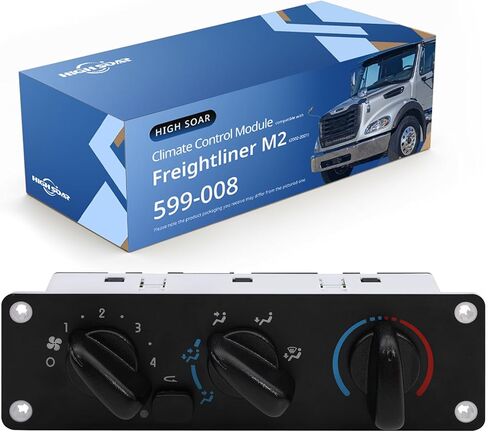 Climate Control Module 599-008 HVAC A/C Control Panel Compatible with Freightliner M2 100 106 112 108SD 114SD B2 S2G 2002-2021, Thomas Saf-T-Liner 2004-2015 Replace # A22-57054-001 in Kuwait