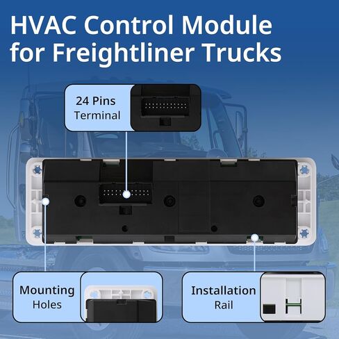 Climate Control Module 599-008 HVAC A/C Control Panel Compatible with Freightliner M2 100 106 112 108SD 114SD B2 S2G 2002-2021, Thomas Saf-T-Liner 2004-2015 Replace # A22-57054-001 in Kuwait