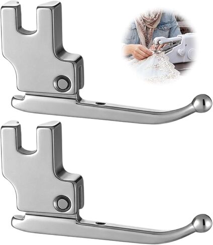 2Pcs Presser Foot, Sewing Machine Feet Set, Sewing Machine Presser Feet for Wedding Dress Beads, Presser Foot Set for Evening Gowns, Fashion Fabrics in Saudi Arabia