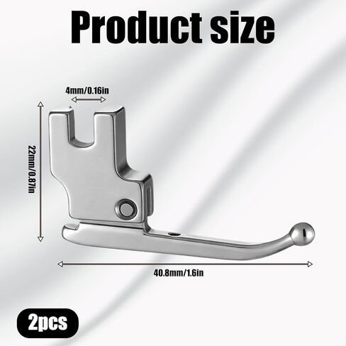 2Pcs Presser Foot, Sewing Machine Feet Set, Sewing Machine Presser Feet for Wedding Dress Beads, Presser Foot Set for Evening Gowns, Fashion Fabrics in Saudi Arabia