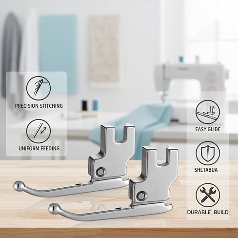 2Pcs Presser Foot, Sewing Machine Feet Set, Sewing Machine Presser Feet for Wedding Dress Beads, Presser Foot Set for Evening Gowns, Fashion Fabrics in Saudi Arabia