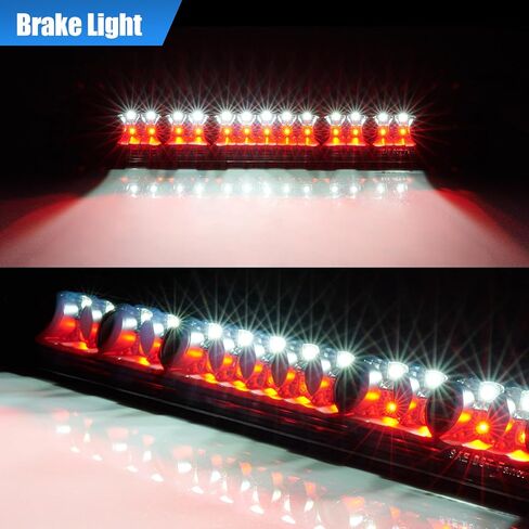 Third Brake Light with Strobe Flash for 2000-2006 Toyota Tundra, Pickup Truck Rear Cab Center Tail Lights High Mount 3rd Stop Reverse Cargo LED Lighting (Black) in Saudi Arabia