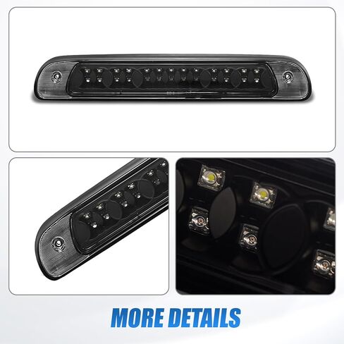 Third Brake Light with Strobe Flash for 2000-2006 Toyota Tundra, Pickup Truck Rear Cab Center Tail Lights High Mount 3rd Stop Reverse Cargo LED Lighting (Black) in Saudi Arabia