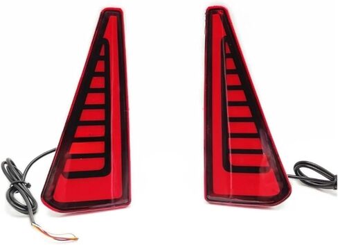 Car LED Rear Fog Lamp Bumper Light Auto Brake+Daylight+Turn Signals Dancing Brake Light, Compatible With Toyota Noah Voxy 80 Series(Smoke Cover) in Saudi Arabia