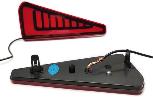 Car LED Rear Fog Lamp Bumper Light Auto Brake+Daylight+Turn Signals Dancing Brake Light, Compatible With Toyota Noah Voxy 80 Series(Smoke Cover) in Saudi Arabia